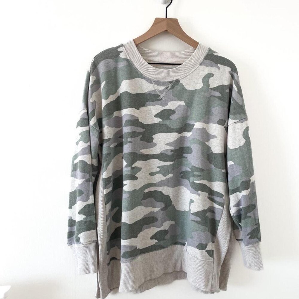 Aerie Camo Crewneck Sweatshirt